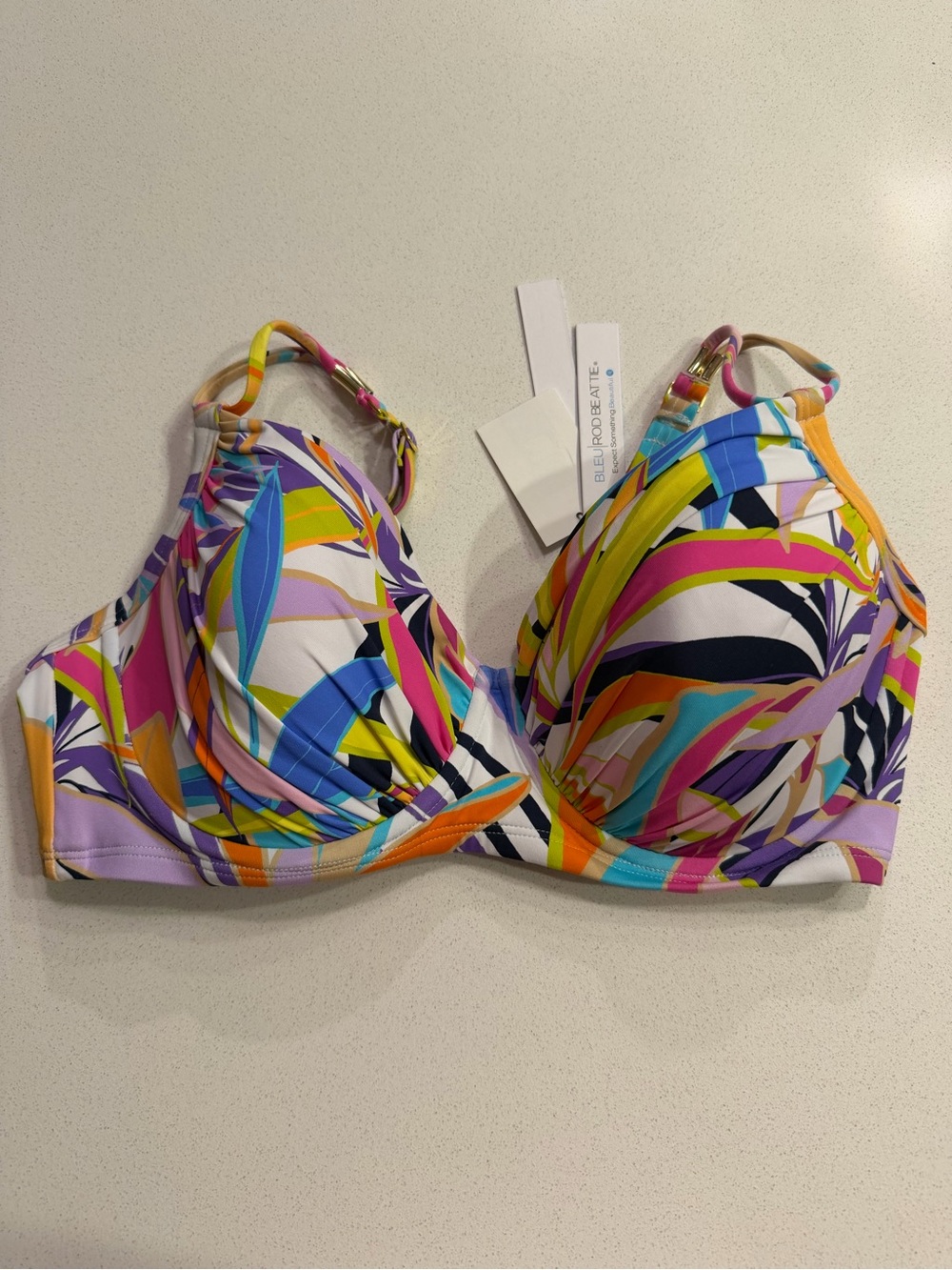 Bleu Rod & Beattie Colorful Printed Underwire Bikini Top - Multicolor